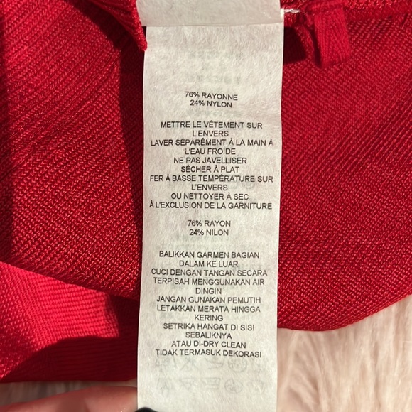 Armani Exchange Red Midi Dress – Size Small | Elegant & Timeless midi dress - Picture 7 of 8